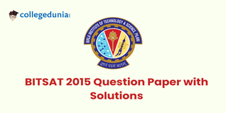 BITSAT 2015 Question Paper with Answer Key PDF